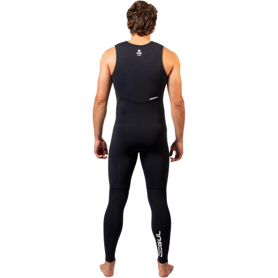 2025 Gul Mens Response Natur 3mm Long John Wetsuit RE4313-BKBK - Black